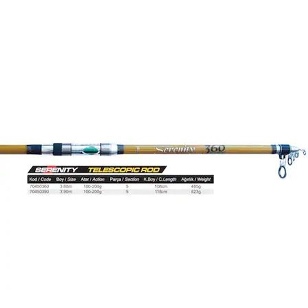 Protackle Serenity 3.90m Epoxytele Surf Kamış