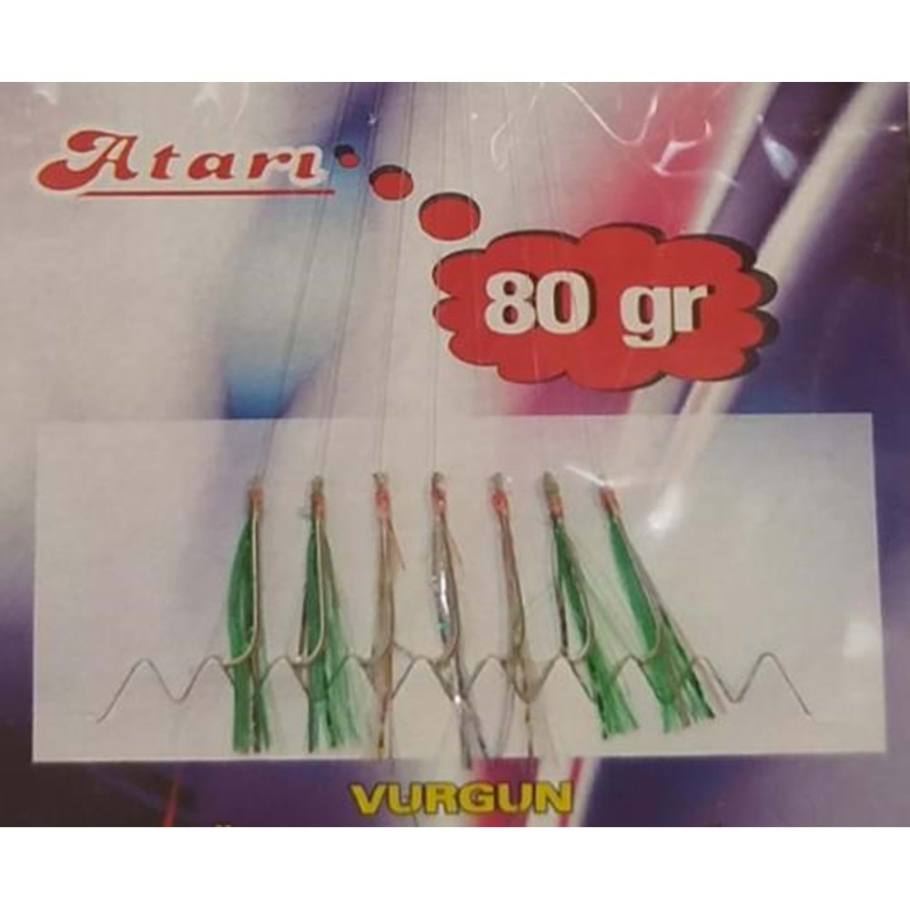 VURGUN 80gr 7 iğneli 2 Renkli Renkli Organze Çapari