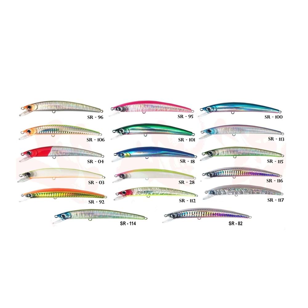 TURKO SARGAN 110F 14gr RAPALA MAKET BALIK - RENK KODLARI - SR-117