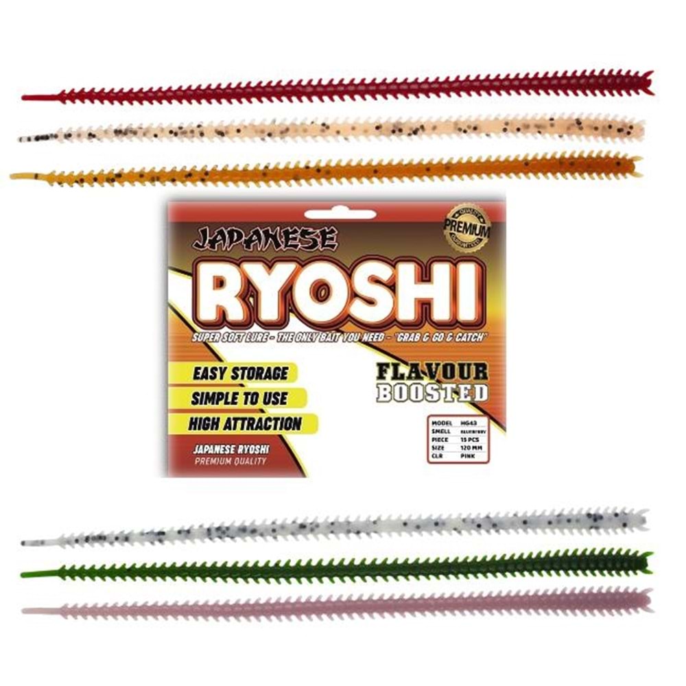 Japanese Ryoshi Pink 120mm Y.Mersinli Silikon Sahte Yem