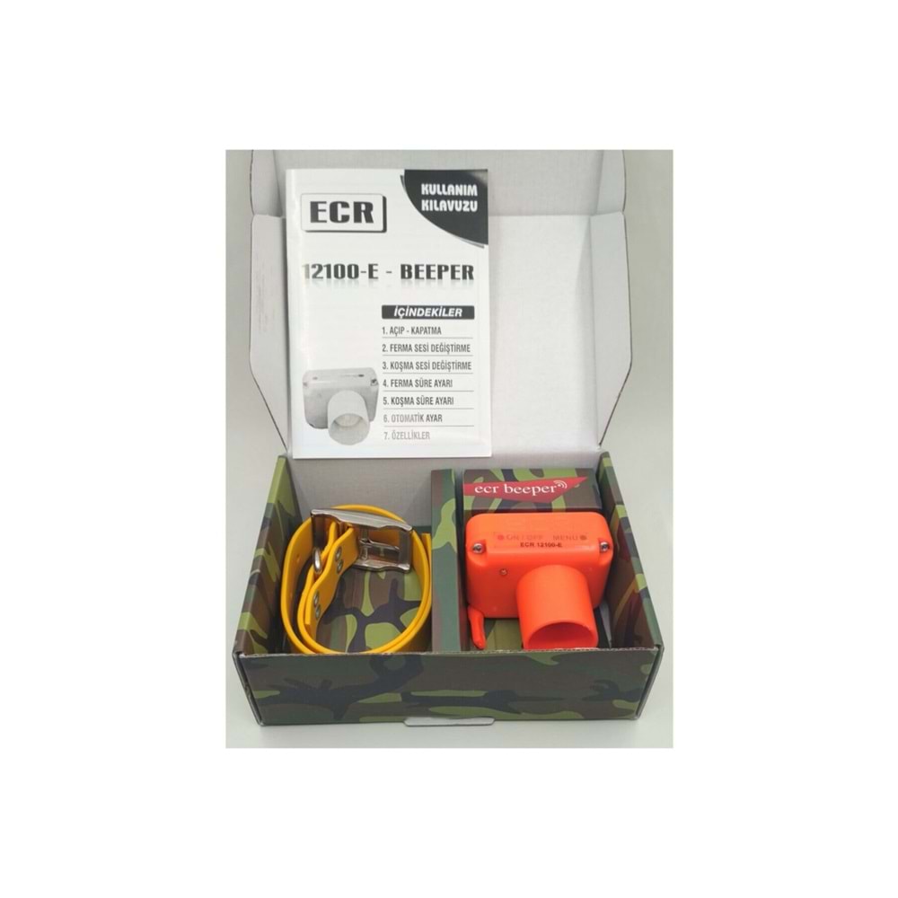 ECR 12100-E YENİLENMİŞ BEEPER TASMA (Elektronik Ferma Tasması)