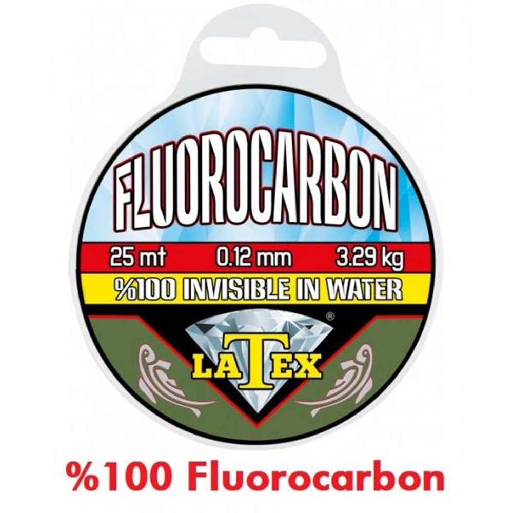Latex 25 Mt. Fluorocarbon Misina - 0.18MM