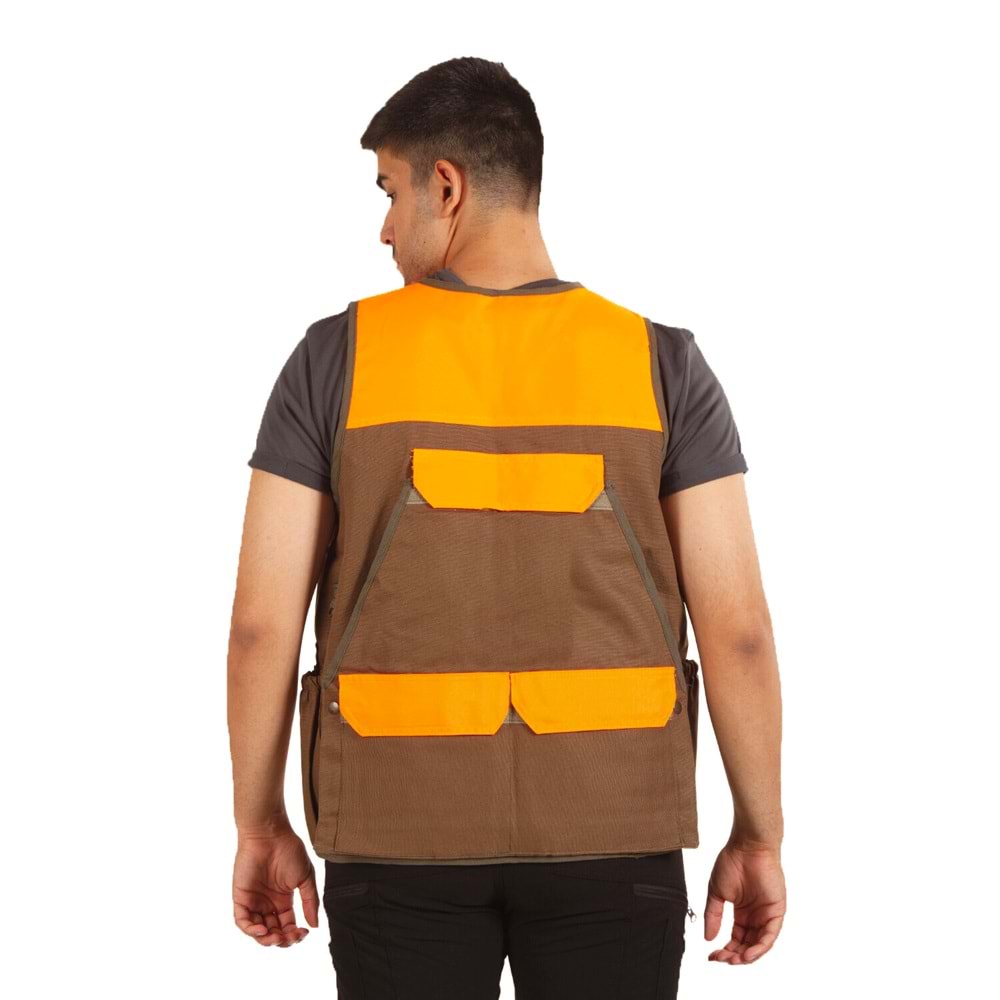 Hunthink Camel Turuncu Avcı Yeleği - M