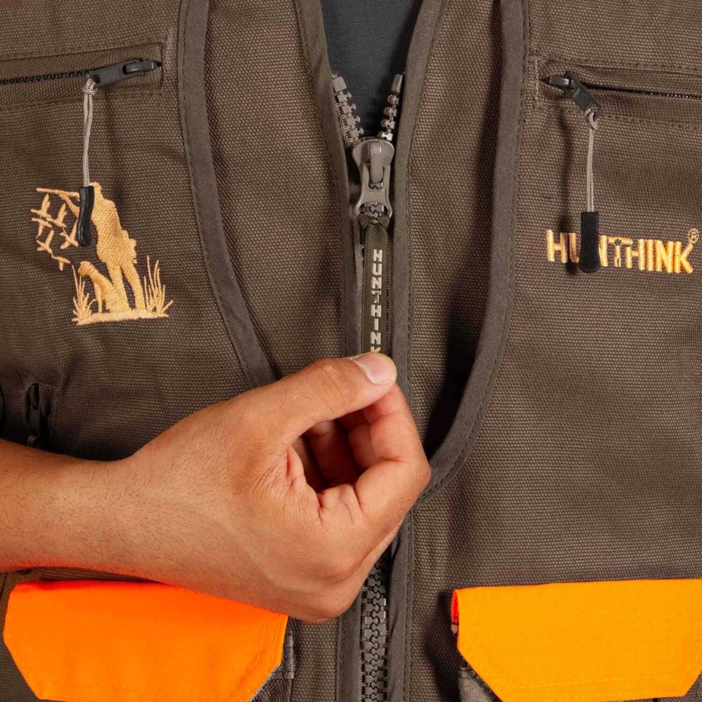 Hunthink Camel Turuncu Avcı Yeleği - M