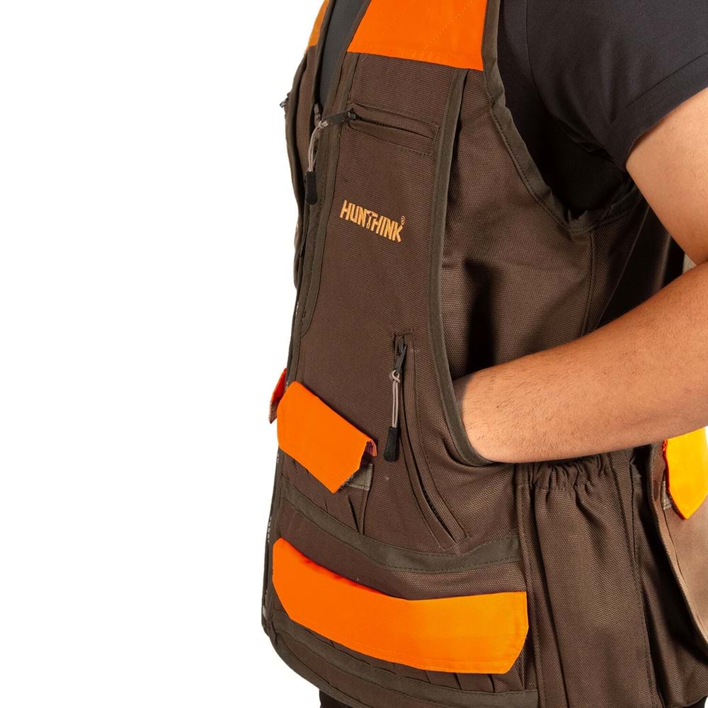 Hunthink Camel Turuncu Avcı Yeleği - M