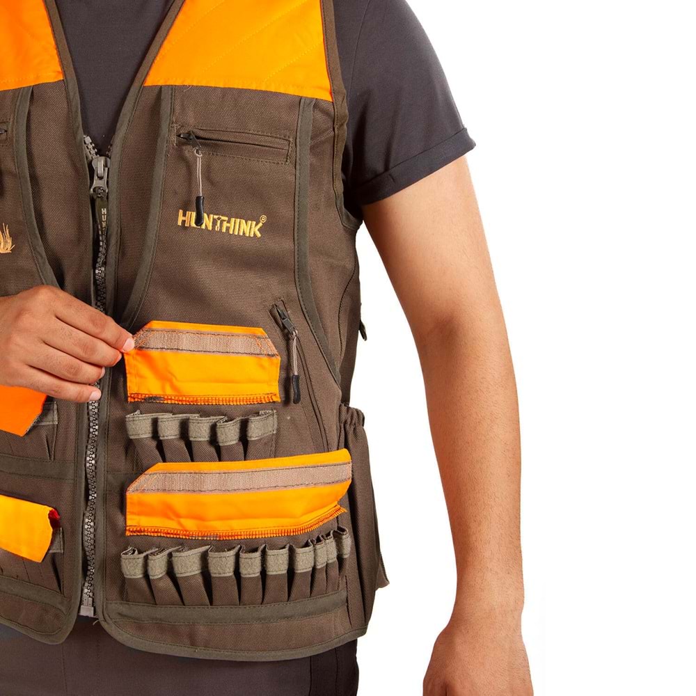 Hunthink Camel Turuncu Avcı Yeleği - XXL