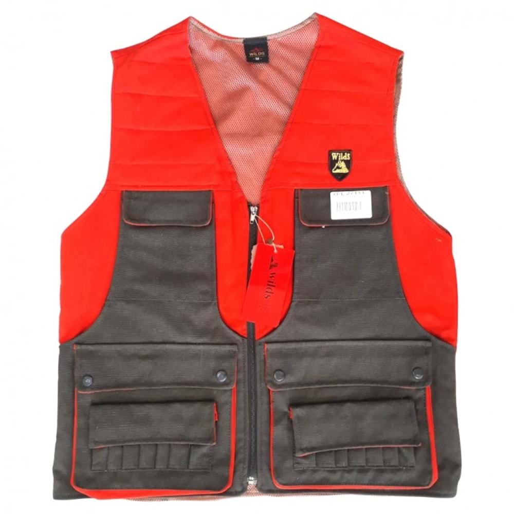 TURUNCU HAKİ AVCI YELEK - YEL 27111 - L