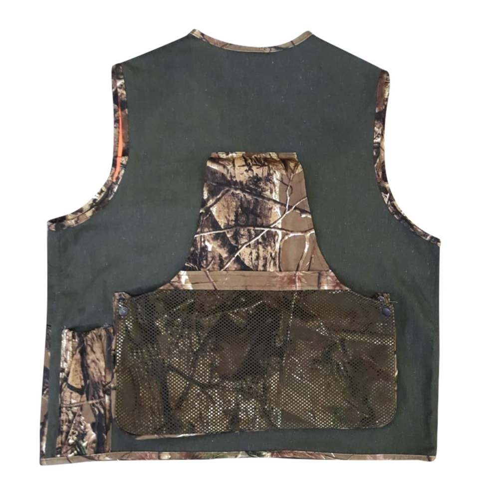 MEŞE AĞAÇ HAKİ DESEN FİŞEKLİKLİ YELEK - YEL 27156 - XL