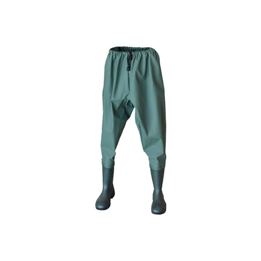 PVC ÇİZME PANTOLON MODEL BELİ LASTİKLİ - 40