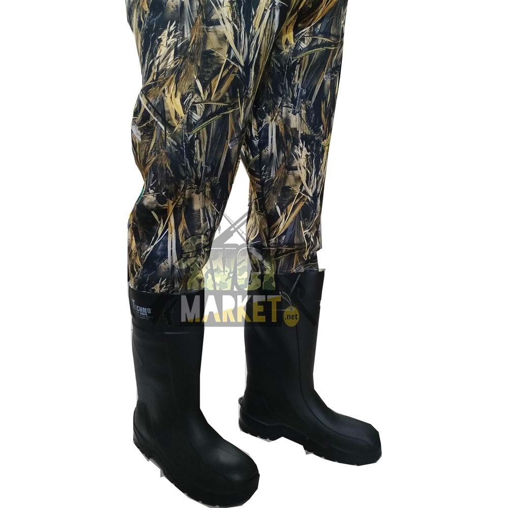 42 NUMARA POLYMER ÇİZMELİ NEOPREN TULUM KAPŞONLU MONT TAKIM - 3XL