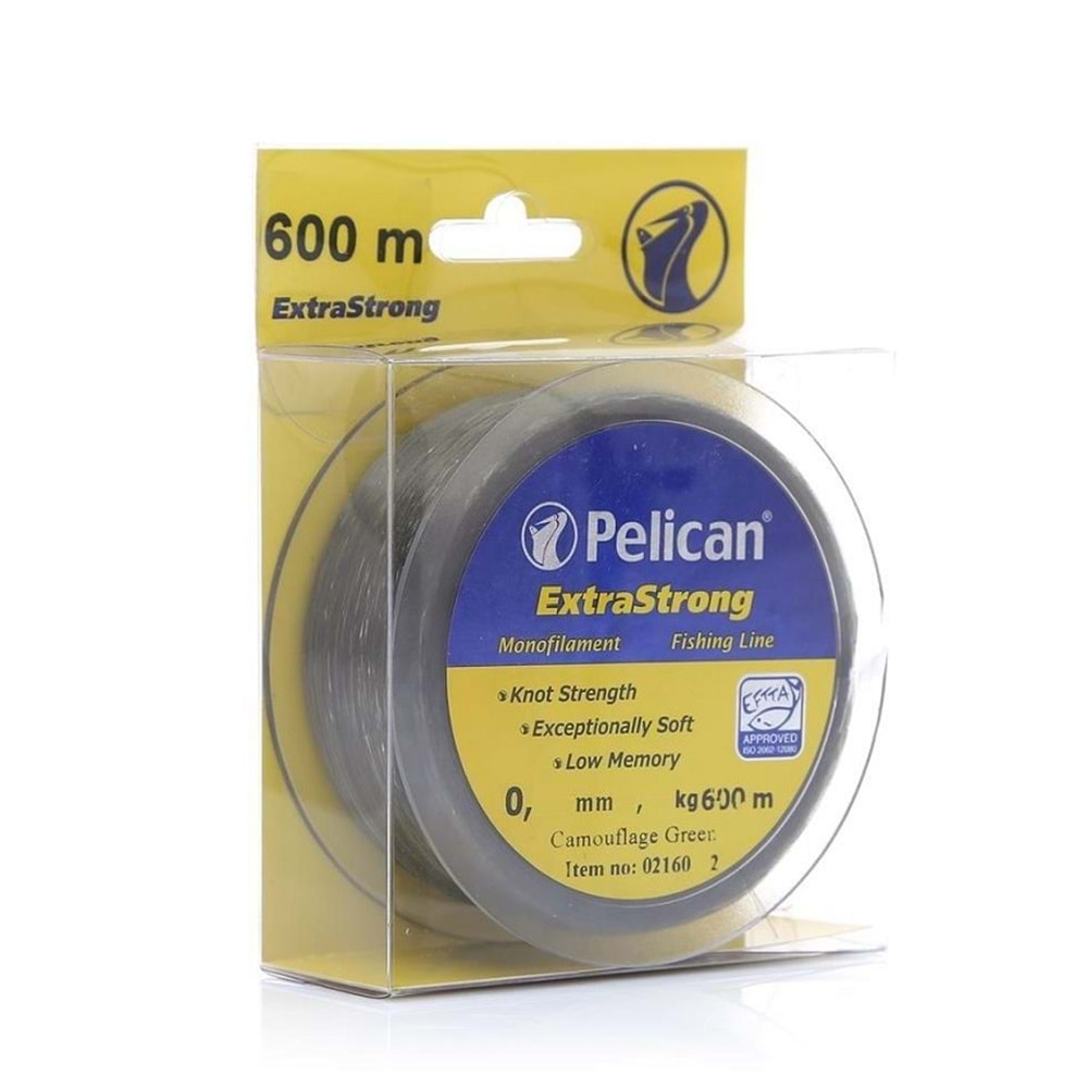 PELICAN 600 MT BOBİN MAKARA KAMUFLAJ YEŞİL EXTRA STRONG MİSİNA - 0.33MM