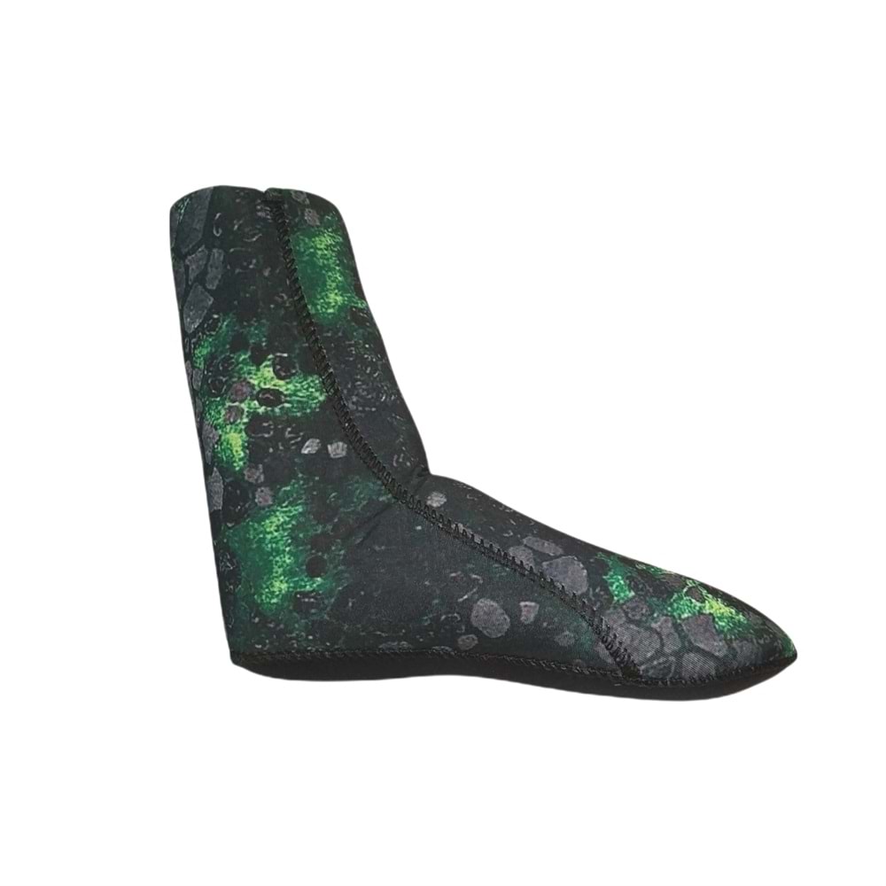 5mm KAMUFLAJ NEOPREN DALIŞ ÇORABI - M
