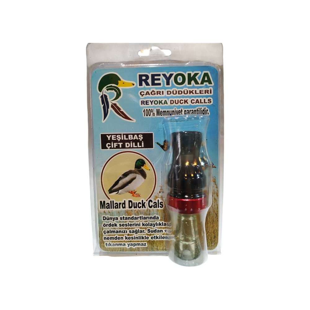 Reyoka Çift Dil Yeşil Baş Ördek Çağrı Düdüğü