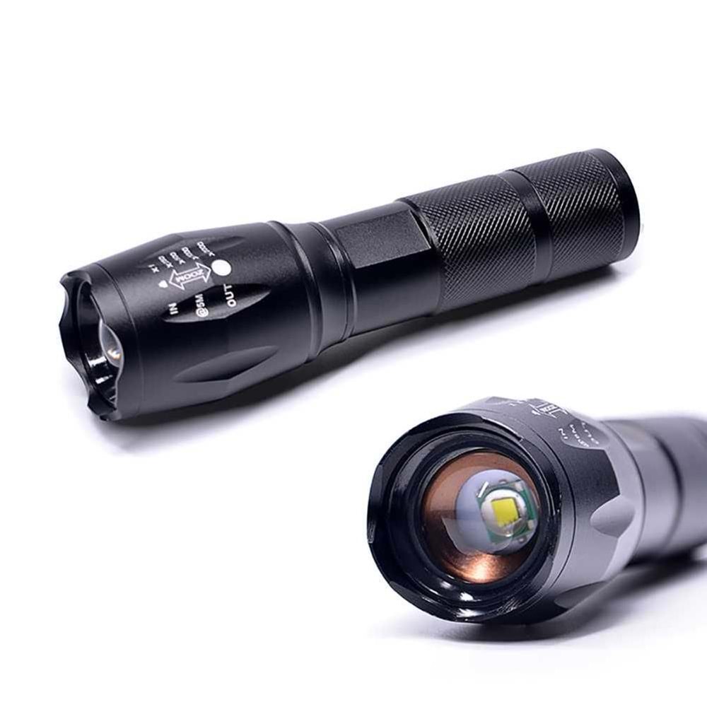 WATTON WT-023 TX6 ULTRA YÜKSEK IŞIK GÜÇLÜ SARJLI ZOOMLU EL FENERİ