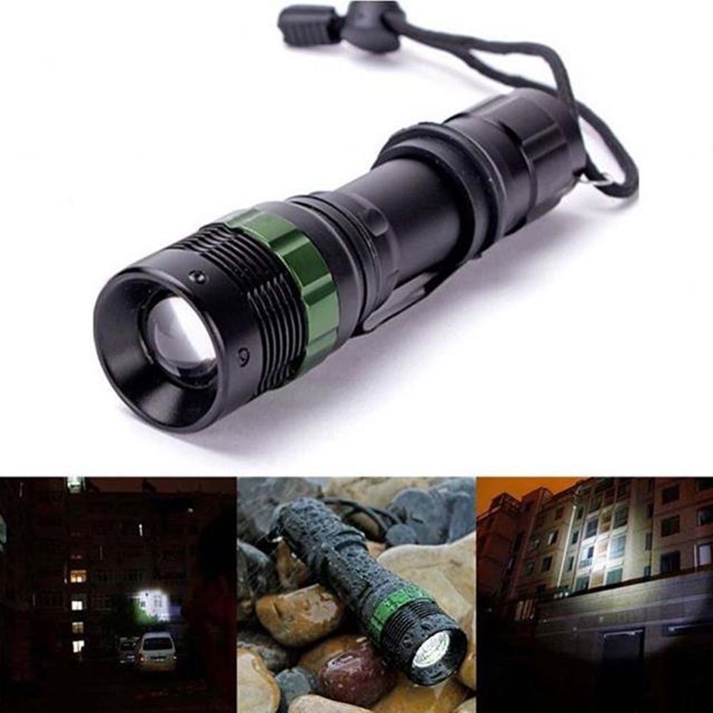 Watton WT-037 Orjinal 500 Lümen Şarjlı Zoomlu Acil Durum Feneri