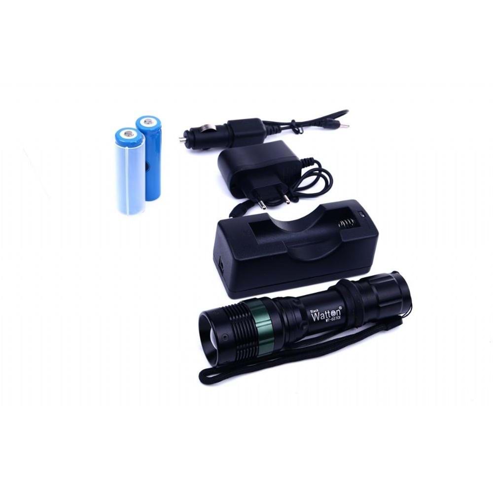 Watton WT-037 Orjinal 500 Lümen Şarjlı Zoomlu Acil Durum Feneri