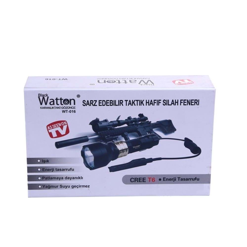 Blackwatton Wt-016 TX6 Şarjlı Özel Avcı Feneri