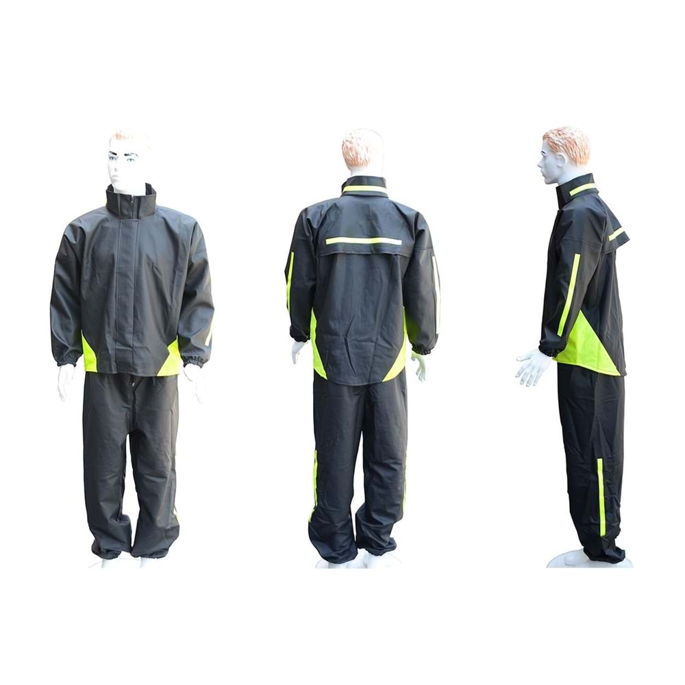 YAĞMURLUK İŞ GÜVENLİK MOTOR KURYE MODELİ - M