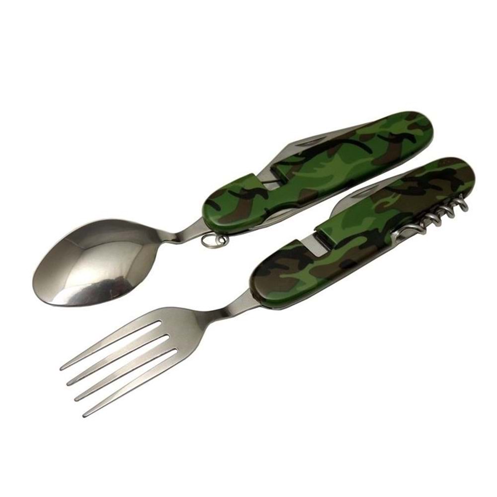 Kamp Çakısı Kaşık Çatal Set