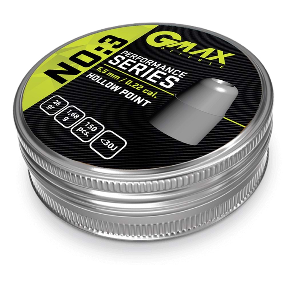 Gmax Performans Serisi Hollow Point 5.5mm Havalı Saçma No:3