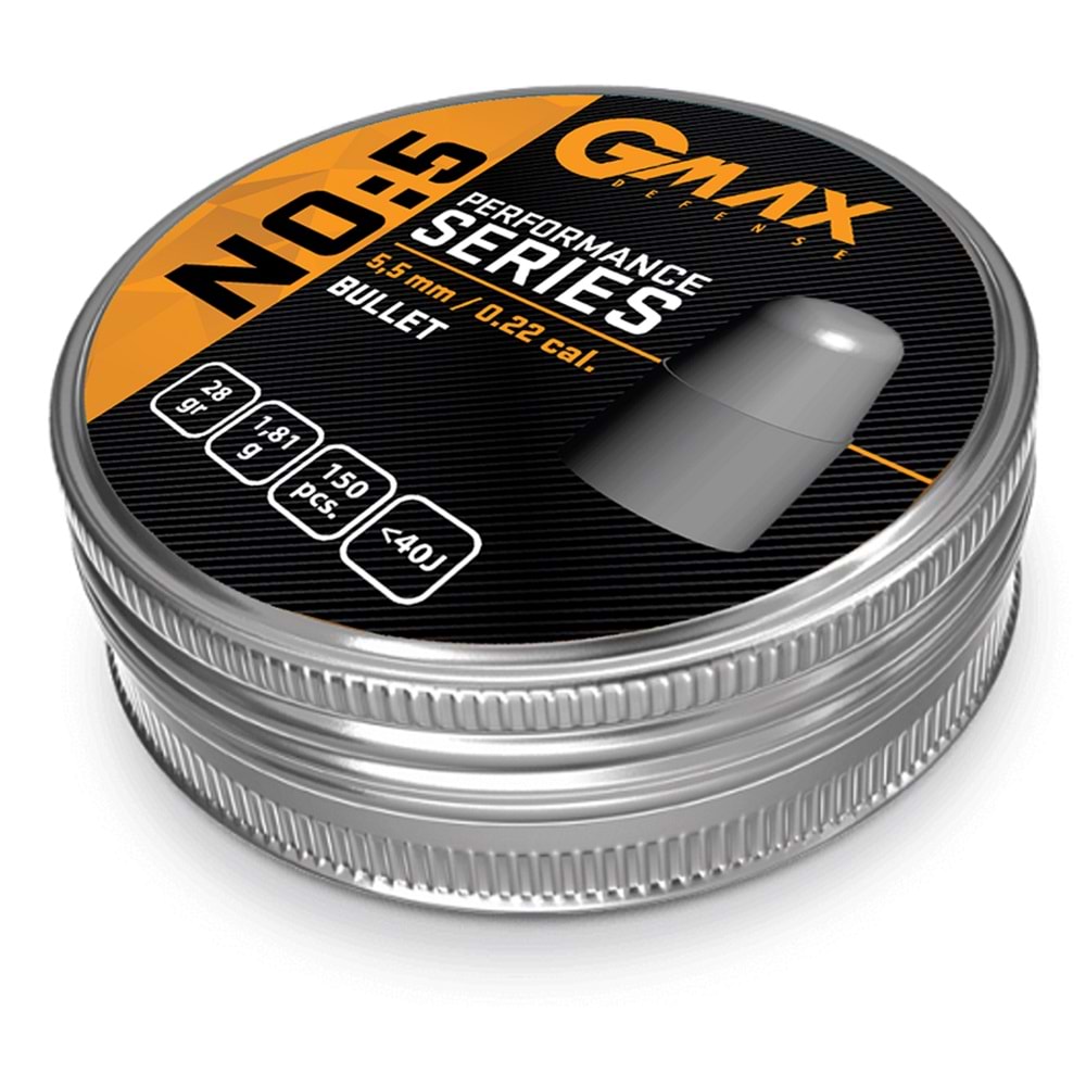 Gmax Performans Serisi Bullet 5.5mm Havalı Saçma No:5