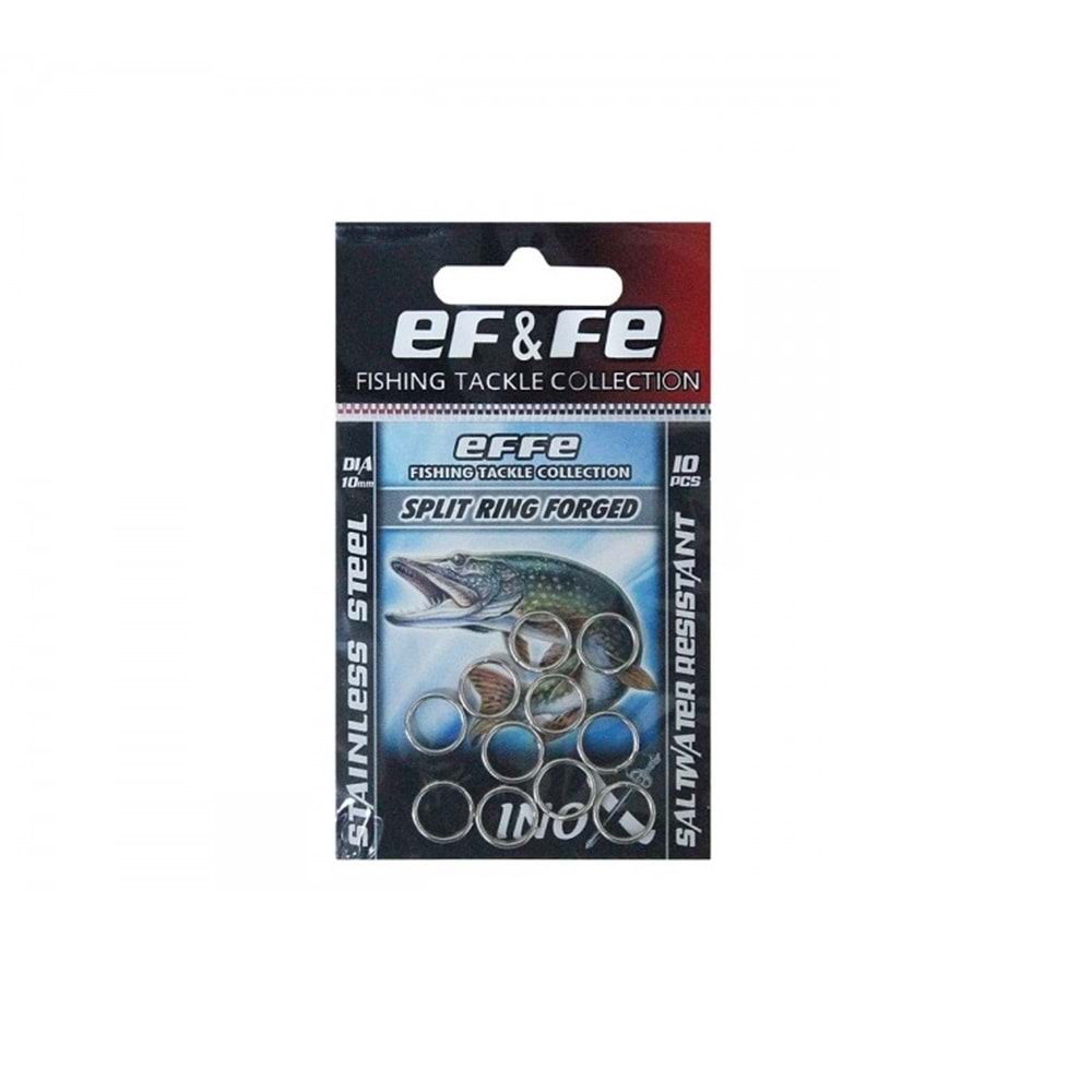 HALKA PASLANMAZ ÇELİK- Split Rings 1 pakette 10 adet - NO-04