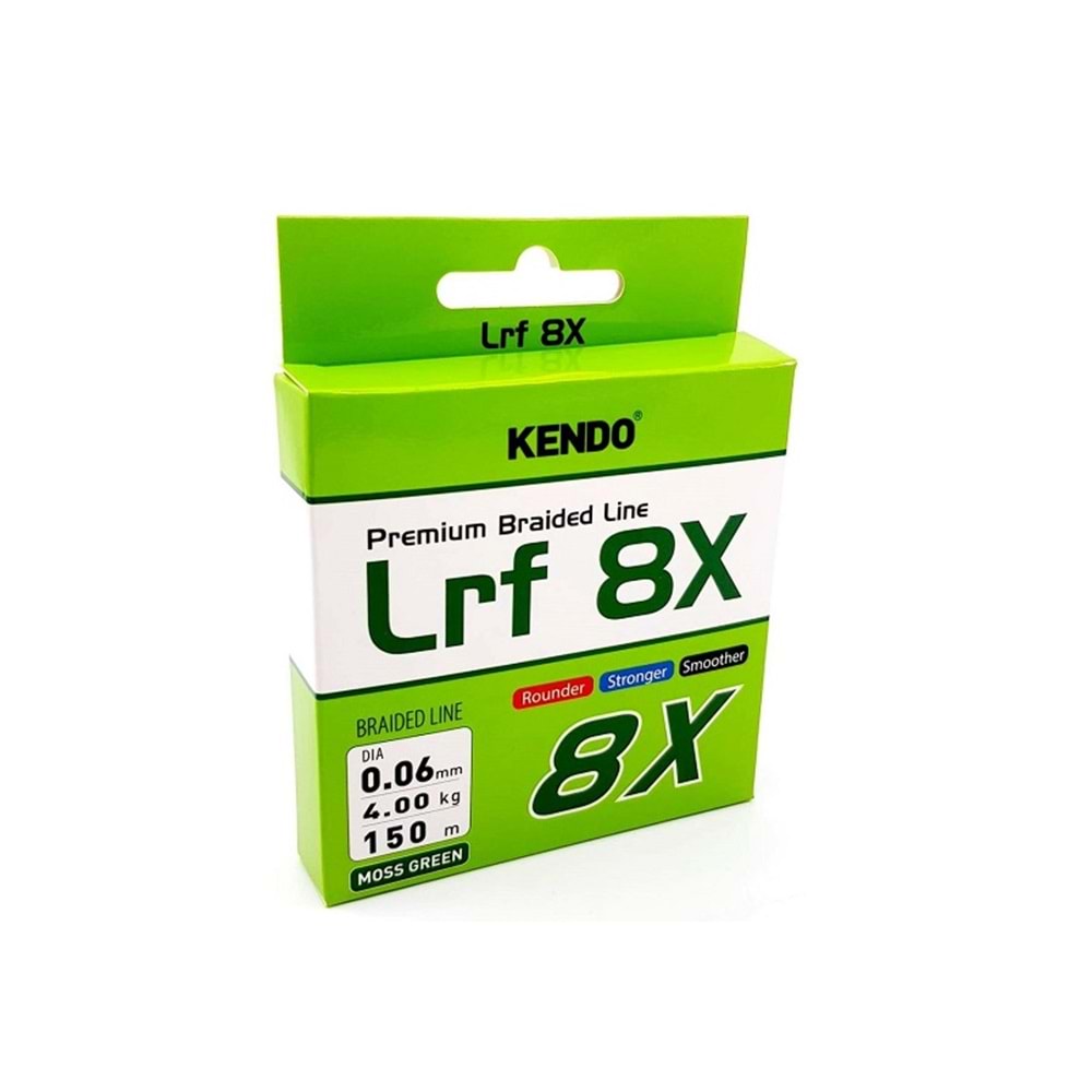 Kendo Lrf 8X Fighting 0,06mm 150 mt mm Örgü ip Moss Green