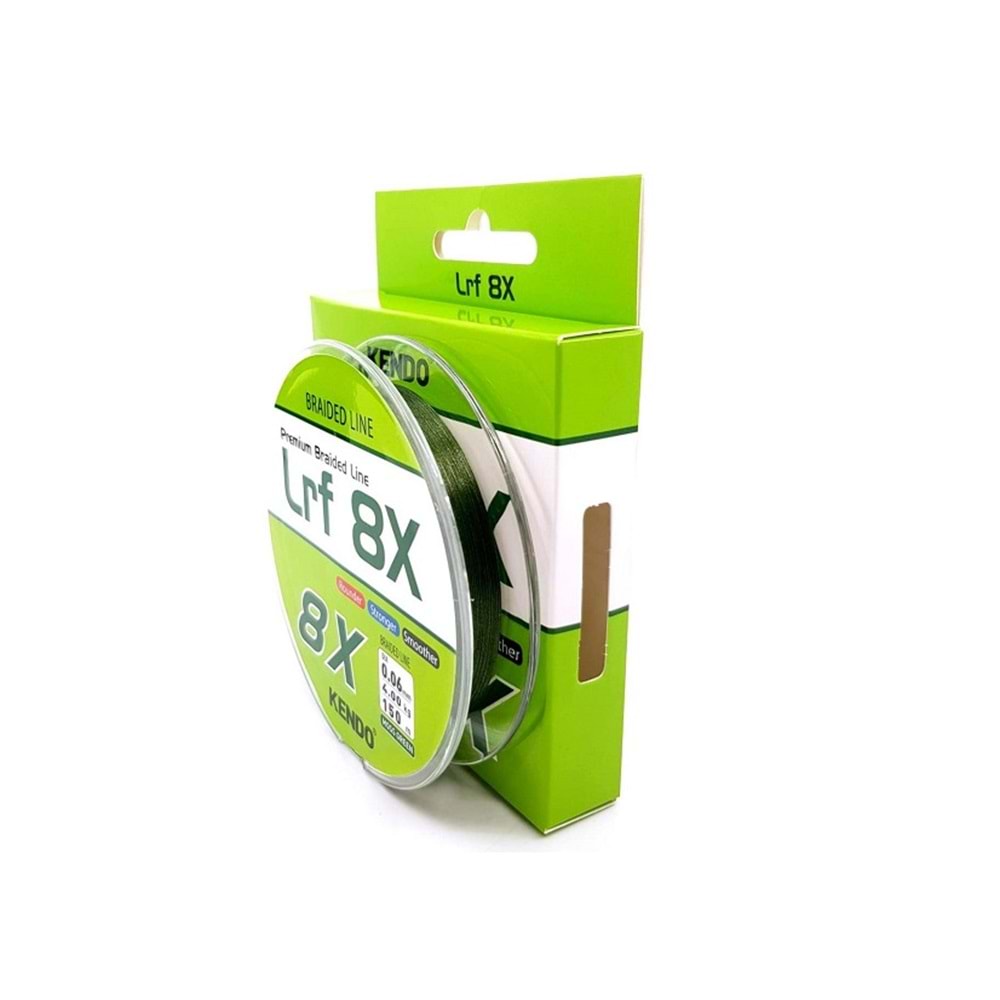 Kendo Lrf 8X Fighting 0,06mm 150 mt mm Örgü ip Moss Green