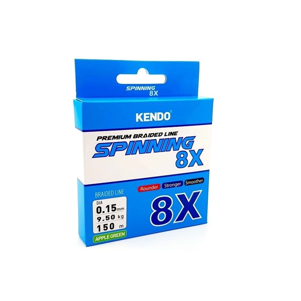 Kendo Spinning 8X Fighting 0,13mm 150 mt Örgü ip Apple Green