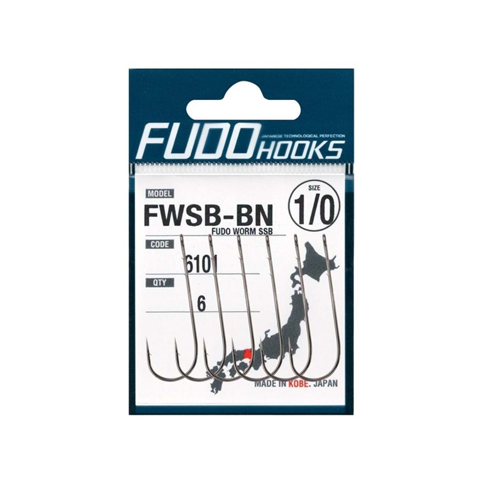 FUDO FWSB-BN FUDO WORM SSB CODE:6101 UZUN GÖVDE BLACK NİKEL İĞNE - NO-2-0