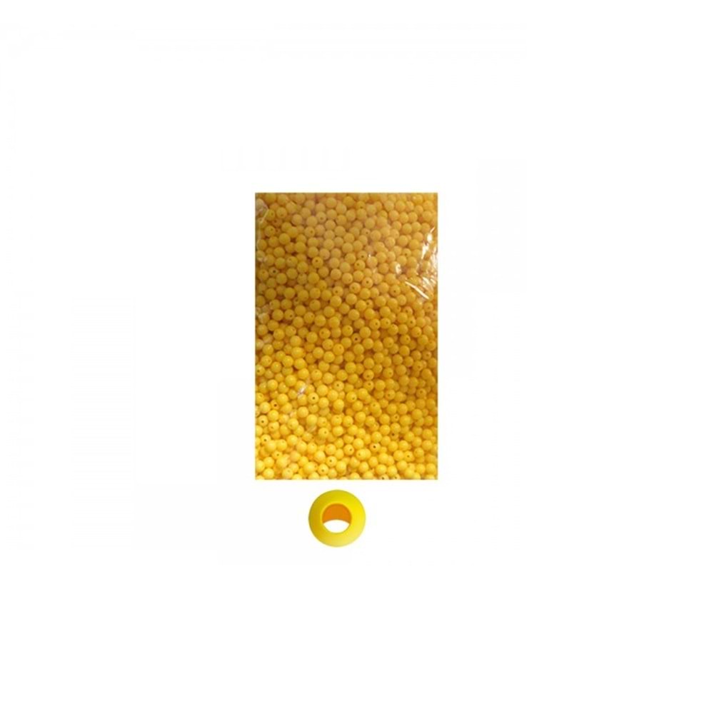 BONCUK YUVARLAK SARI 500gr. - 8.00MM