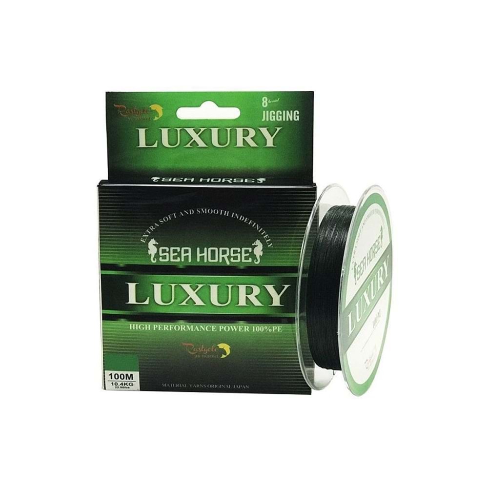 8X İPEK İP MİSİNA SEA HORSE LUXURY 100M - 0.20MM