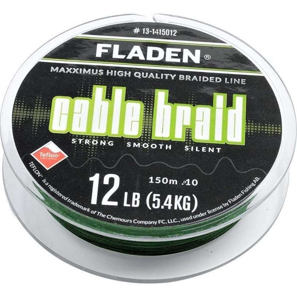 Fladen Maxximus Cable Braid 150M Yeşil İp Misina - 0.10MM