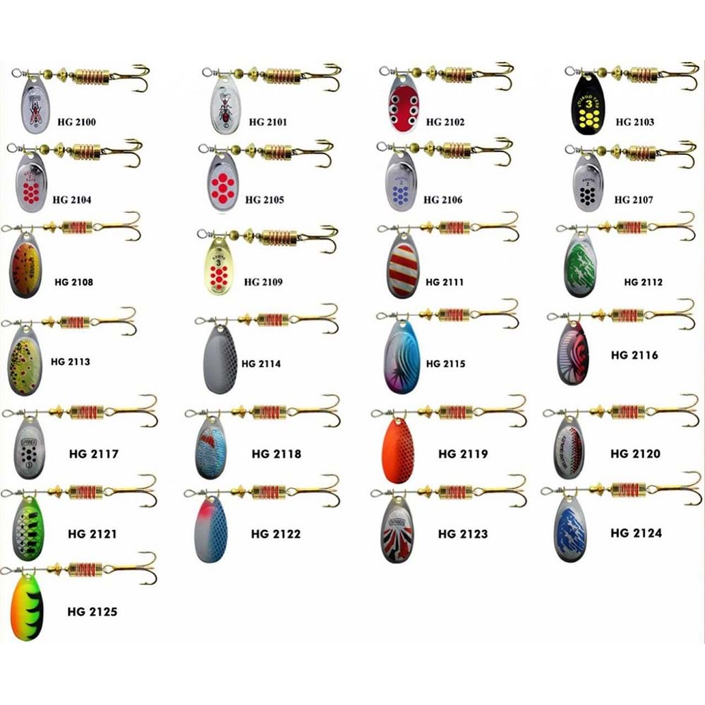 Spinner Alabalık Kaşık No:0-2gr - HG 2100