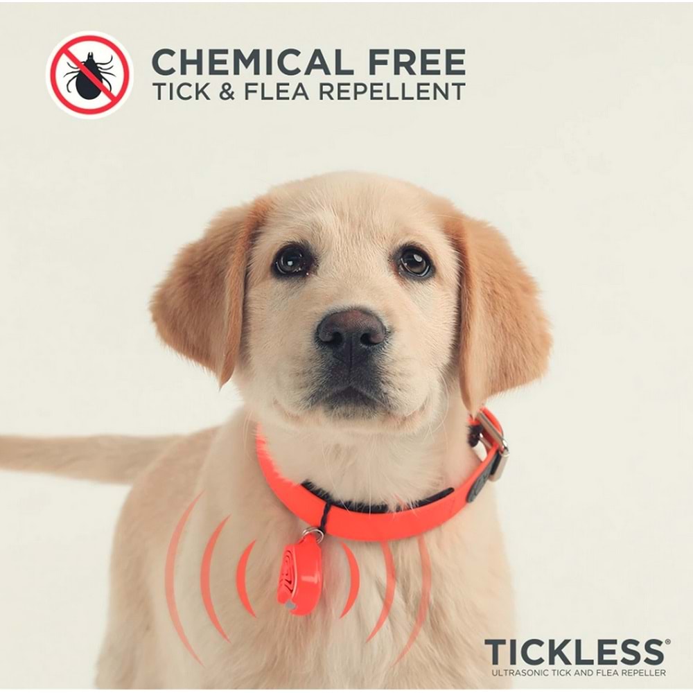 Tickless Pet Ultrasonic Turuncu - Kedi ve Köpek İçin Kene Bit Pire Kovucu