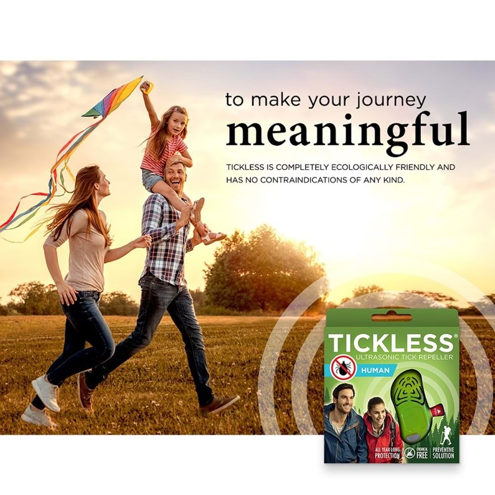 Tickless Human Ultrasonic Yeşil - İnsanlar İçin Kene Bit Pire Kovucu