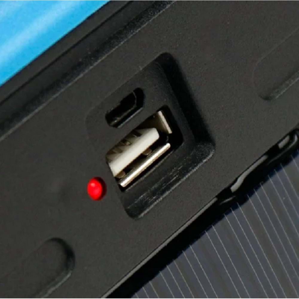 Güneş Enejili Solar Akülü Kamp Lambası Mini Işıldak HS-8020D