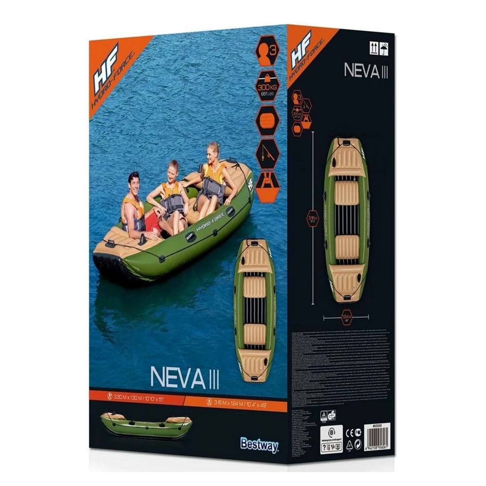 Bestway 65008 Neva III Şişme Bot 3 Kişilik