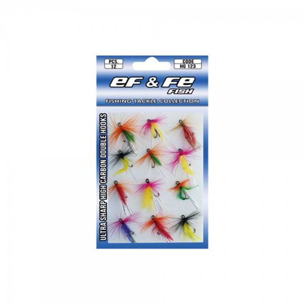 EFFE FLY SİNEK İĞNE SETİ HG 123 - 1 Paket 12Lİ