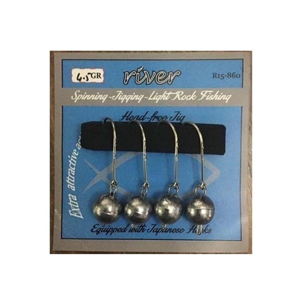 River Jig Head Mafsallı 4 Adet - 1.5 GR