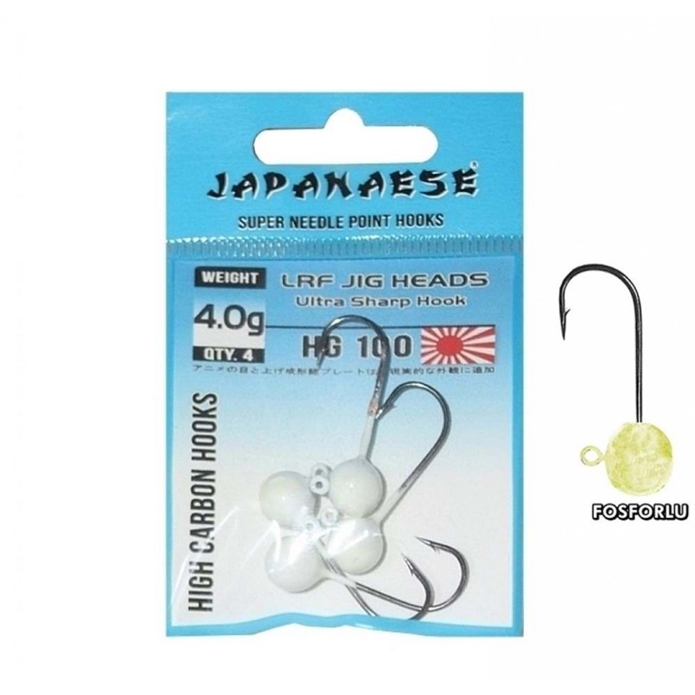 HG100 LRF ZOKA SETİ GLOW JİG HEAD - 0.7 GR
