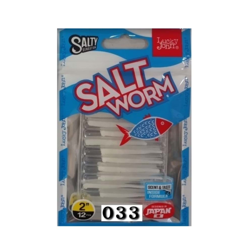 Lucky John Salt Worm 033 Lrf Silikonu