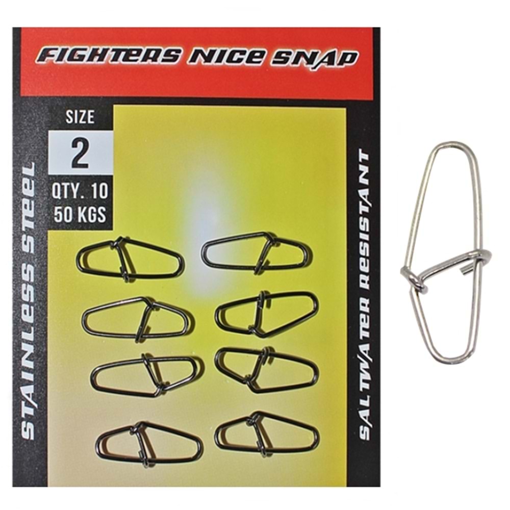 Fighters Nice Snap Klips Rapala Klipsi Paket 10 Adet - NO-00