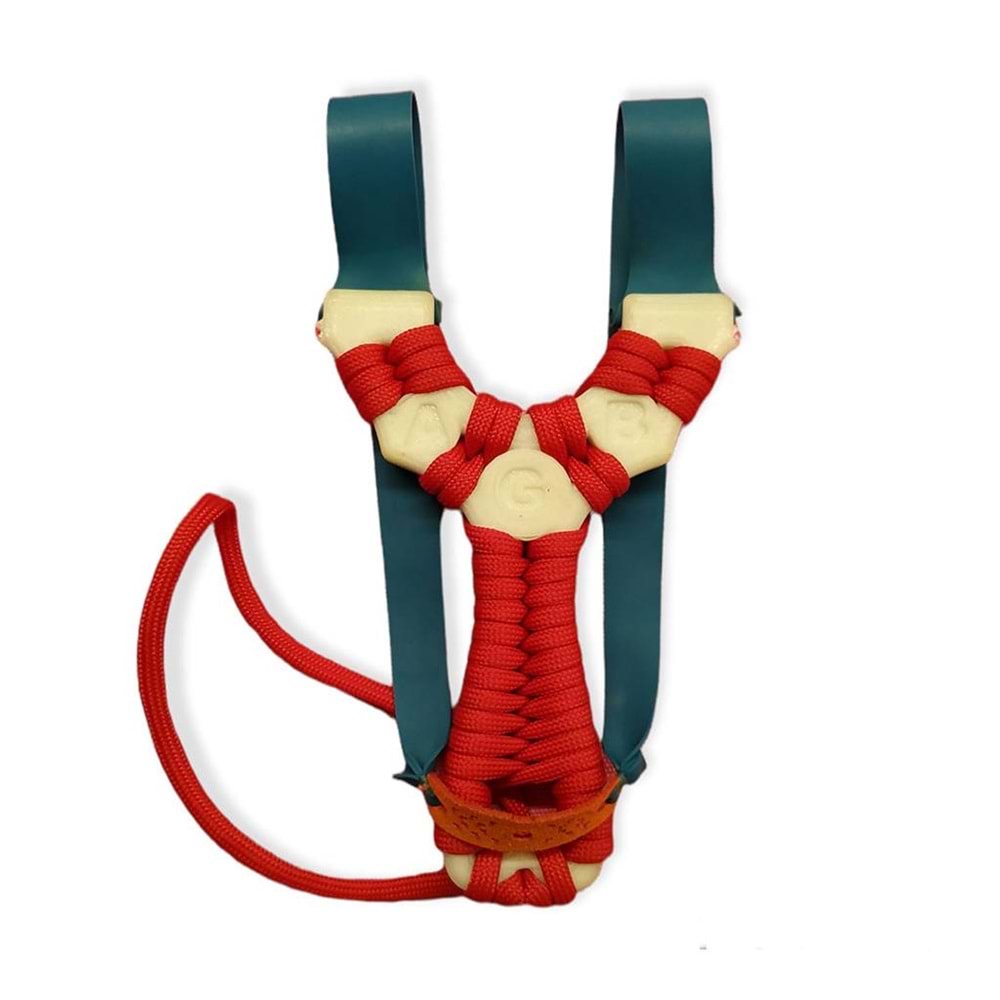 Avcı Sapanı Arpacıklı Paracord İpli Profesyonel Slingshot