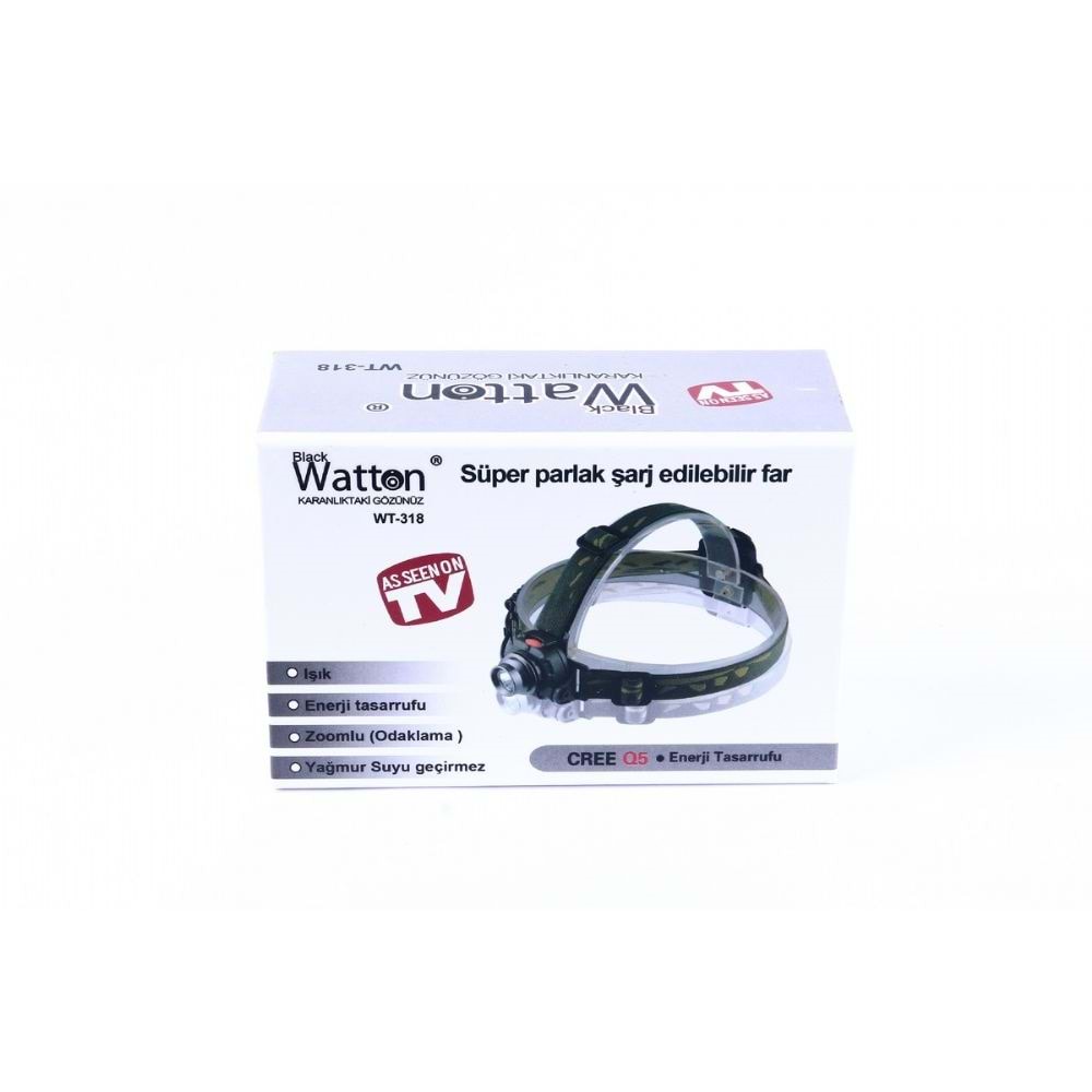 Hareket Sensörlü Led Kafa Lambası BlackWatton Wt-318