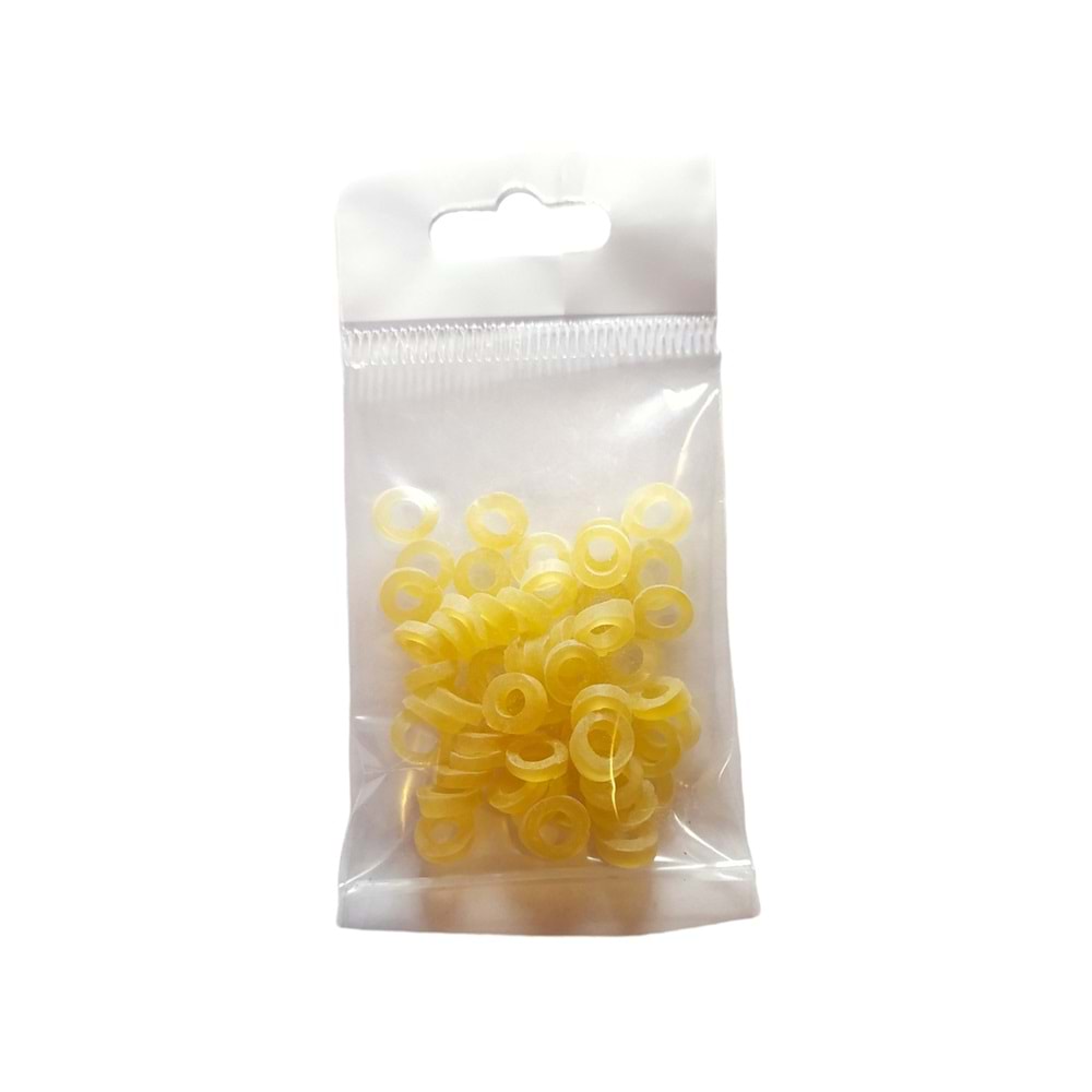 Elastik Yem Halkası Lastiği M (50 li Paket)