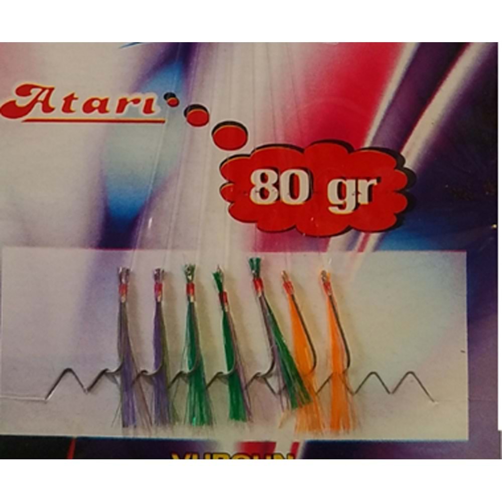 Vurgun 7 İğneli 3 Renkli Organze Çapari F10