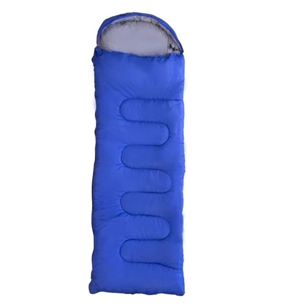 DFT Düz Başlık 190+30cm x75 Mavi -5/-10 Derece UykuTulumu
