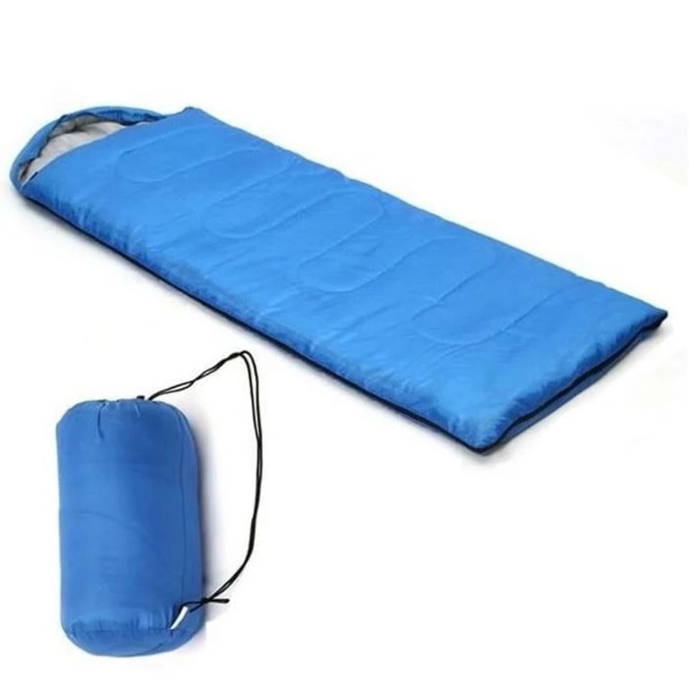 DFT Düz Başlık 190+30cm x75 Mavi -5/-10 Derece UykuTulumu