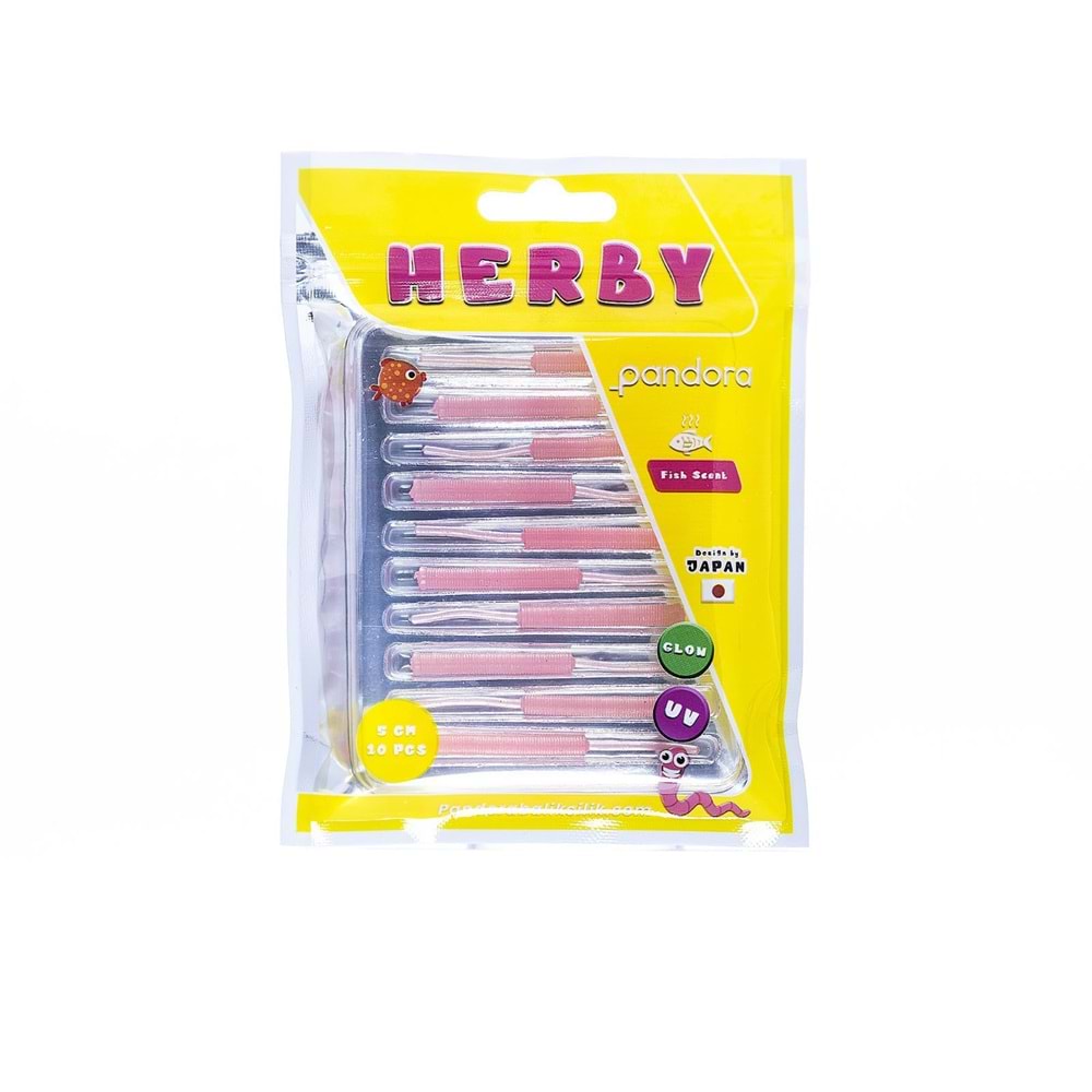 Pandora Herby 5cm 10 Parça Lrf Silikon Yem - PINK